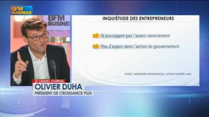 Olivier Duha de Croissance Plus et Christophe Agnus de Sopixi, Le Grand Journal - 25 avril 3/4