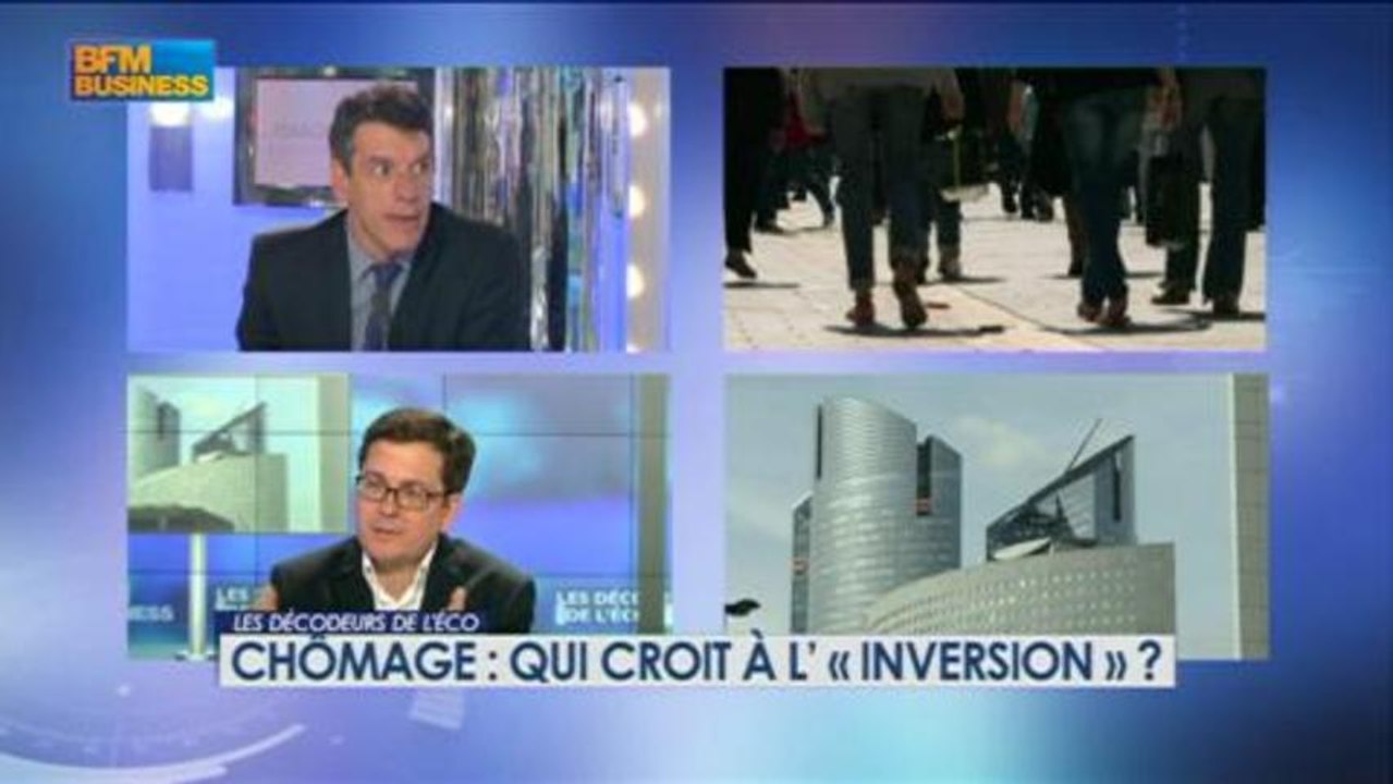 Chômage : qui croit à l’ « inversion » ? dans Les décodeurs de l'éco - 25 avril 5/5