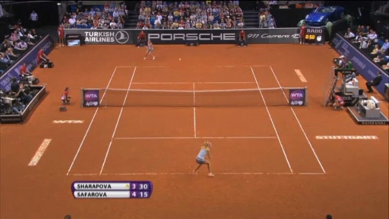 Stuttgart: Marathon-Match! Sharapova powert sich ins Viertelfinale