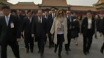 Pekin : Hollande visite la Cité interdite