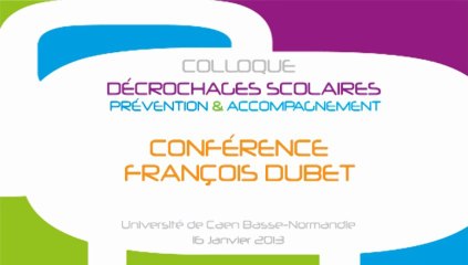 Conférence de François Dubet