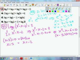 Despejando la "x" de un logaritmo en base diez