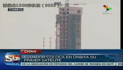 Ecuador lanzó su primer satélite al espacio