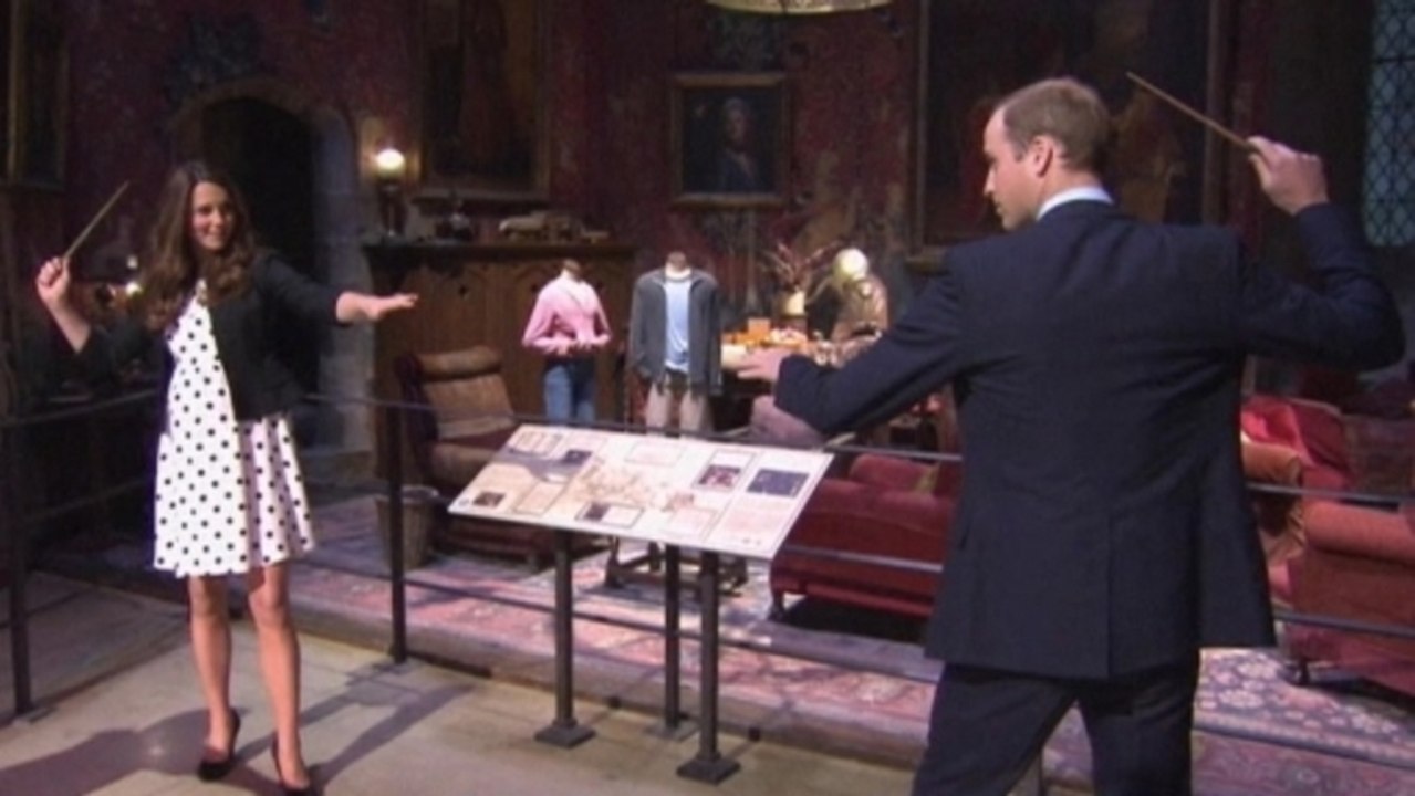 The three young Royals visit Warner Bros studios