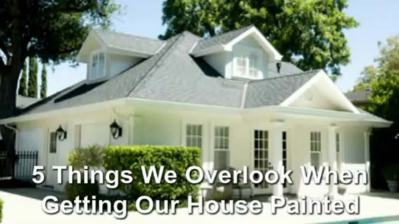 5 Some things We Overlook When Obtaining Our Property Painted
