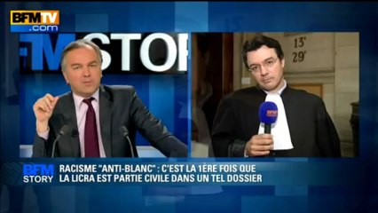 BFM STORY: Racisme "anti-blanc", c'est la 1ère fois que la Licra est partie civile dans un tel dossier - 26/04