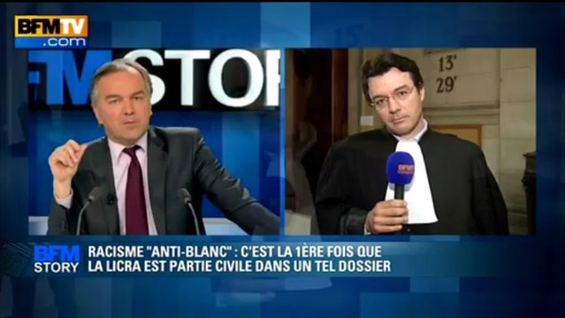 BFM STORY: Racisme anti-blanc , c'est la 1ère fois que la Licra est partie civile dans un tel dossier - 26/04
