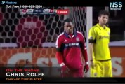 Chicago Fire's Chris Rolfe on Red Card