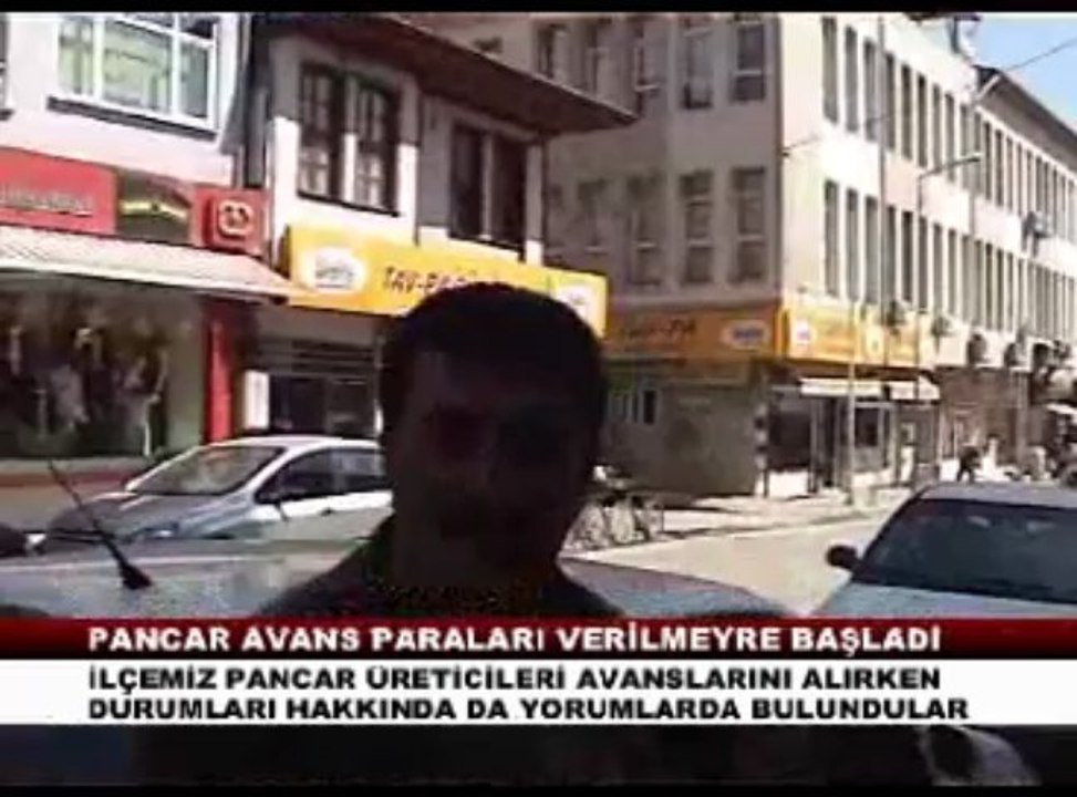 ZİLE'DE PANCAR AVANS PARALARI VERİLMEYE BAŞLADI