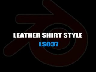 Mens Leather Shirt LS037 Gun Pocket