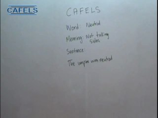 Advanced English List 1 Word Neutral