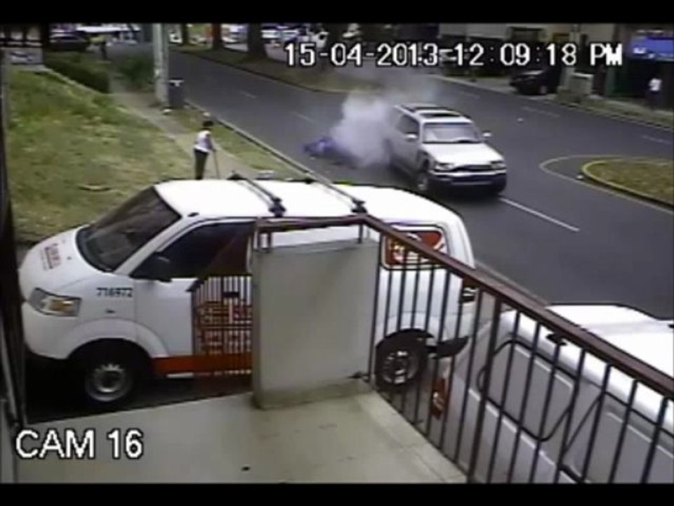 Accident de moto à Panama