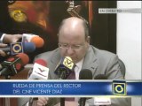 Rector Vicente Díaz: Quiero saludar la decisión de Capriles de acudir a las instancias para impugnar la elección