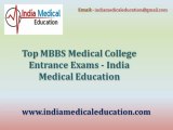 Top MBBS Medical College Entrance Exams - India Medical Education