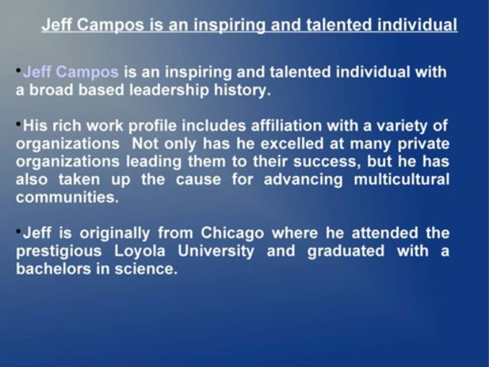 Jeff Campos | Jeff Campos Denver| Jeffrey Campos