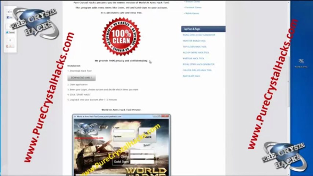 World at Arms Hack Cheats [Android Iphone Ipad] 2013 Update [Gold Stars] -