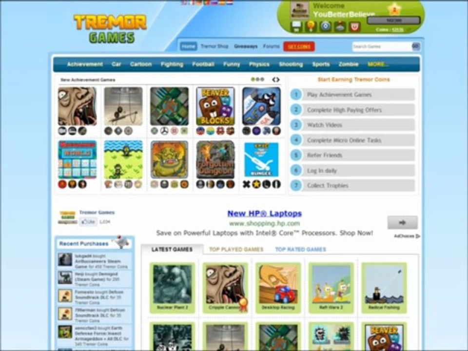 Tremor Games hacks, coin hacks etc.