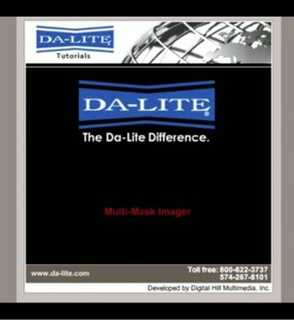 High Contrast Cinema Perforated Multi-Mask Imager Fixed Frame Screen - 65 x 116 HDTV Format