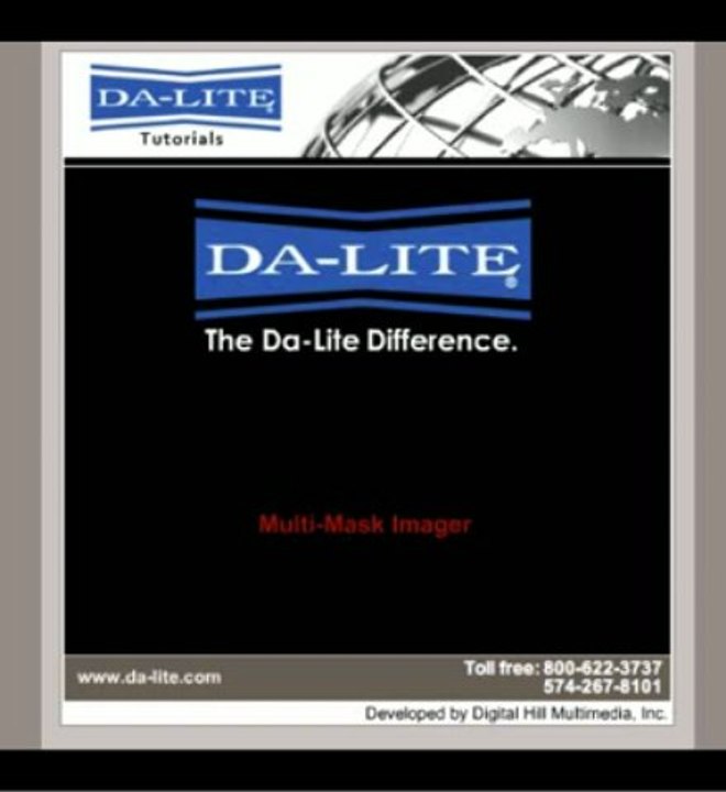 High Contrast Cinema Perforated Multi-Mask Imager Fixed Frame Screen - 65 x 116 HDTV Format