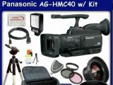 Panasonic AG-HMC150 AVCCAM Camcorder with SSE Premium Accessory Kit: Wide Angle   2x Telephoto Lens   Video Light...