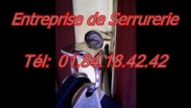 Entreprise de serrurerie Tél: 01.84.18.42.42