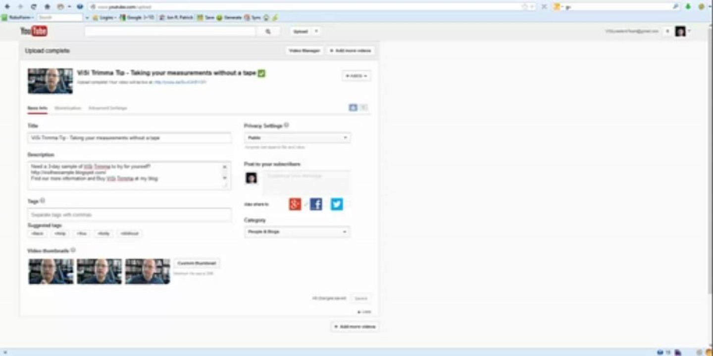 Video Marketing Tip - Part 7 - making YouTube Description links clickable