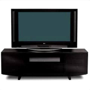 BDI Marina 8729-2, Triple Wide Enclosed Cabinet ( Gloss Black)