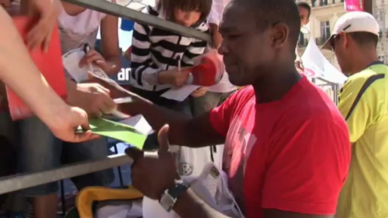 France Afrique du Sud 1er partie du Montpellier Beach Masters 2010 place de la comédie