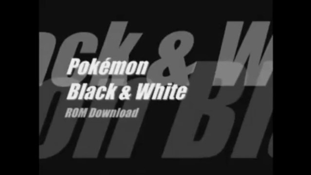 Download Pokémon Black (NDS ROM)