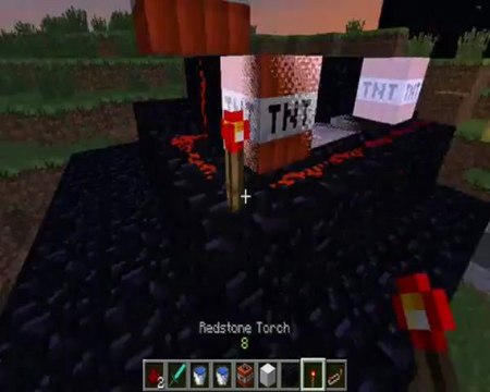 minecraft tuto: canon a tnt