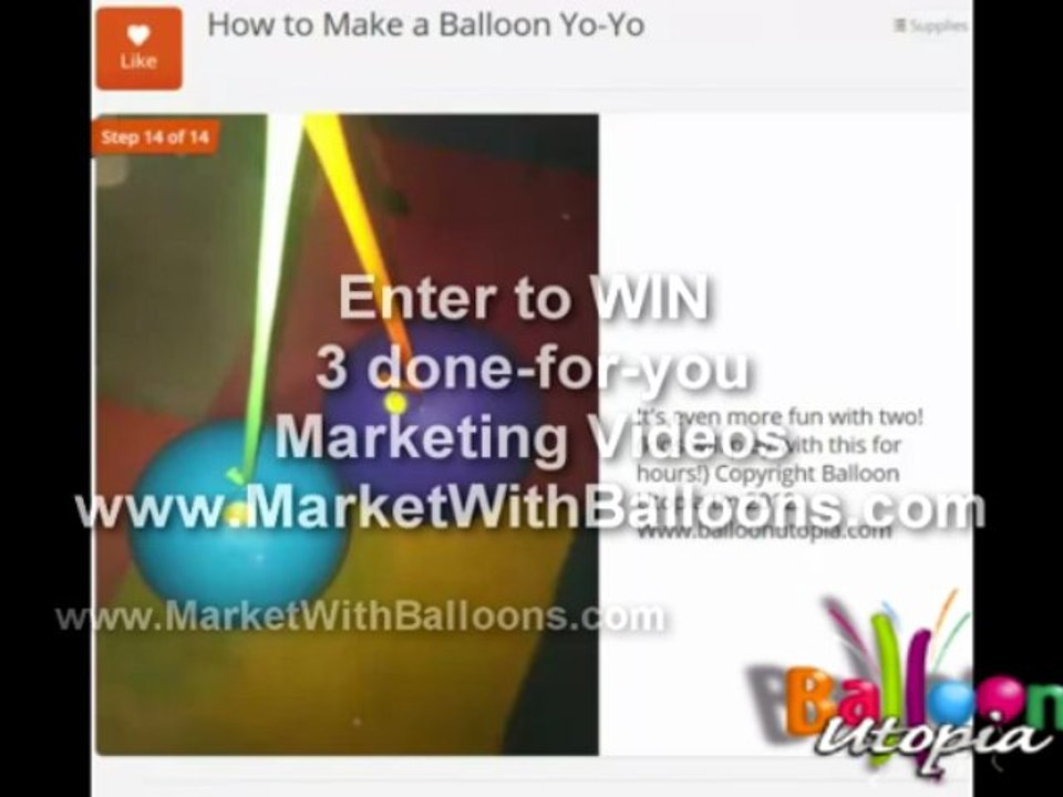 How To Make a Balloon YoYo- San Diego Balloons