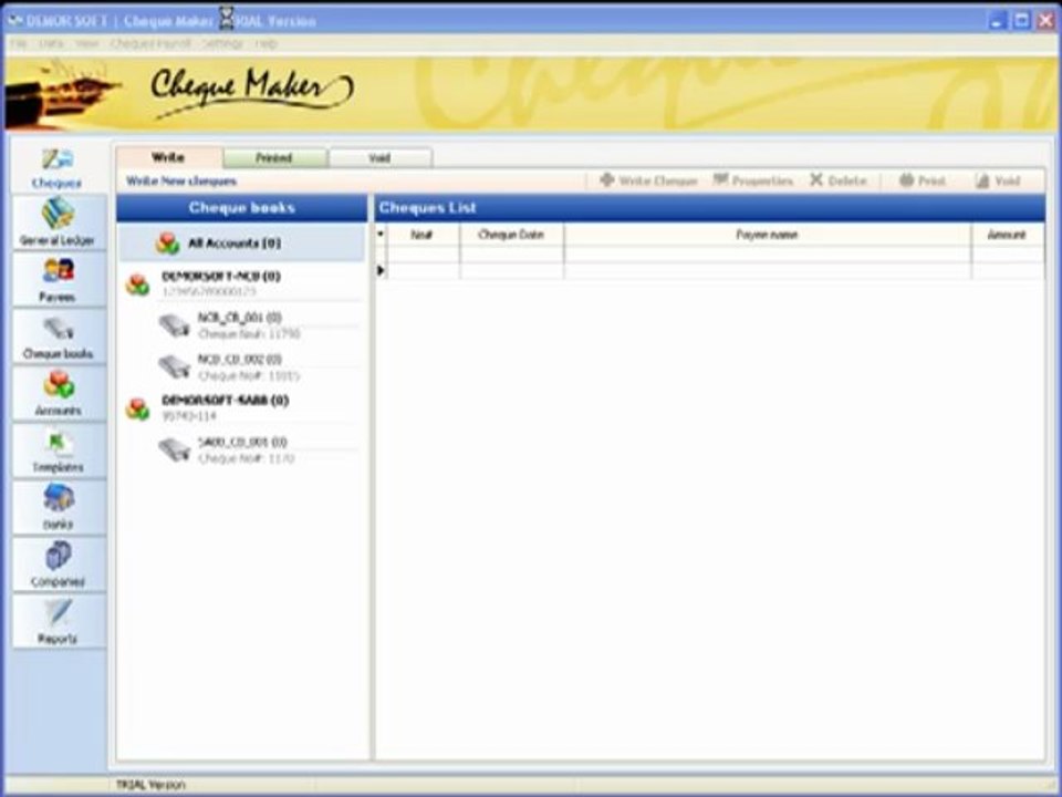 DEMOR Cheque Maker - Generate Payroll cheques