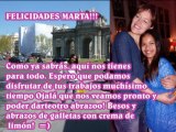 Felicitación a Marta Larralde 2013