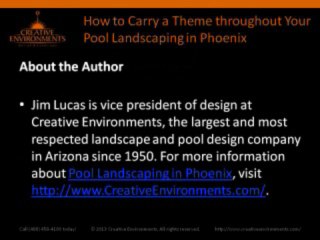 How to Carry a Theme throughout Your Pool Landscaping in Phoenix