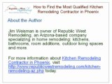 How to Find the Most Qualified Kitchen Remodeling Contractor in Phoenix