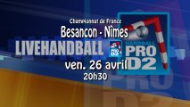 BESANCON / NIMES - ProD2 Handball