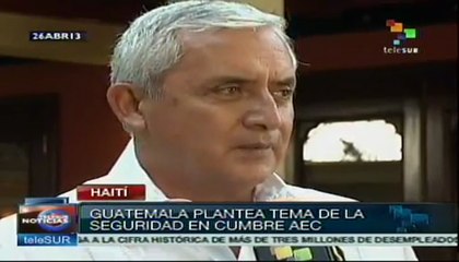 Debemos combatir el crimen organizado: Pérez Molina