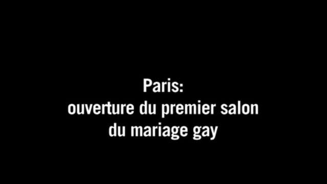 Paris: ouverture du premier salon du mariage pour les époux homosexuels