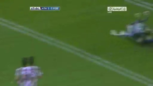 أ.بلباو 1-1 برشلونة - هدف رائع من ليونيل ميسي