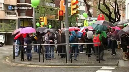 Escrache a Jorge Moragas en Barcelona