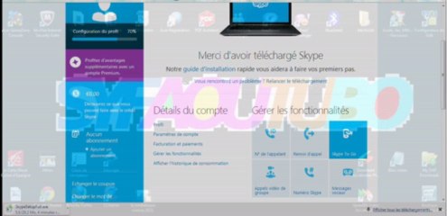 criée un compte Skype et téléchargé le logiciel Skype gratuitement