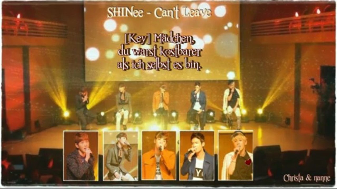 SHINee - Can't Leave k-pop [german sub]