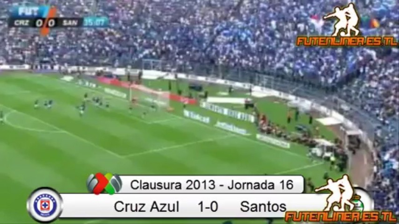 Cruz Azul 1-0 Santos Jornada 16, Liga MX Clausura 2013