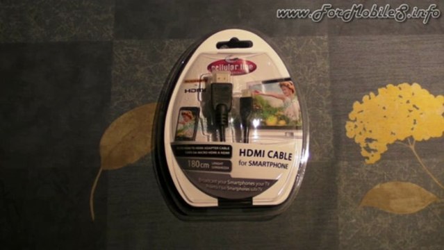 Unboxing di Cellular Line HDMI cable for smartphones (micro HDMI) - esclusiva mondiale !