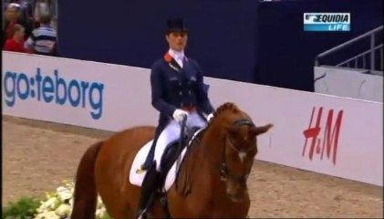 Adelinde  Cornelissen (NED) & Jerich Parzival - KWPN - Freestyle Grand Prix Gôteborg 2013/04/27 - 86.500 %