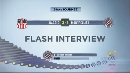Interview de fin de match : AC Ajaccio - Montpellier Hérault SC - saison 2012/2013