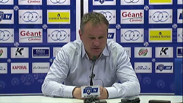 Conférence de presse SC Bastia - Toulouse FC : Frédéric HANTZ (SCB) - Alain CASANOVA (TFC) - saison 2012/2013