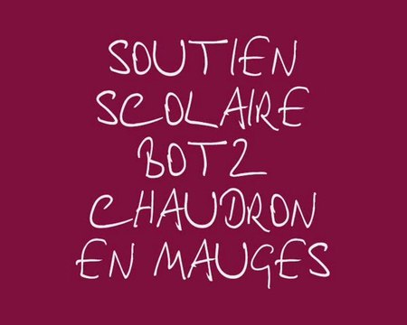 Soutien scolaire Botz en Mauges Chaudron en Mauges