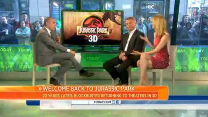 Sam Neill and Laura Dern talk JURASSIC PARK 3D (April 2013)(360p_H.264-AAC)