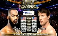 #Chael Sonnen vs Jon Jones Live